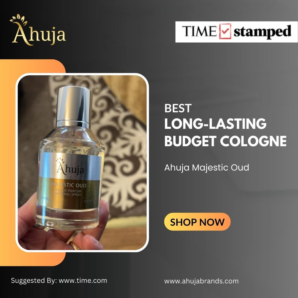 Best longlasting budget cologne Ahuja Majestic Oud. Suggested By www