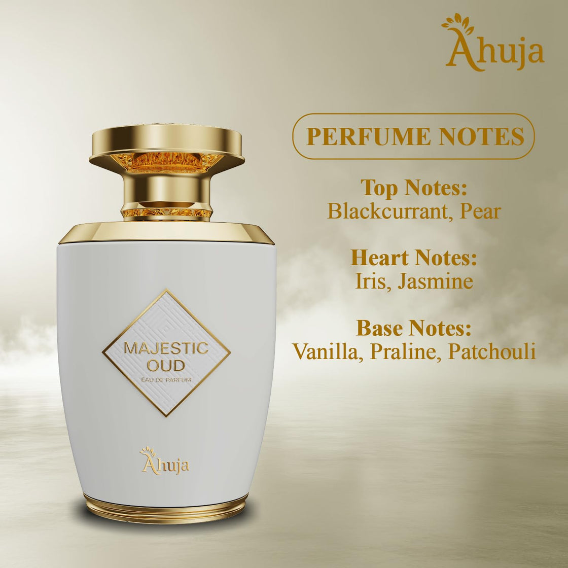 Ahuja Majestic OUD 3.4oz EDP Spray for UNISEX