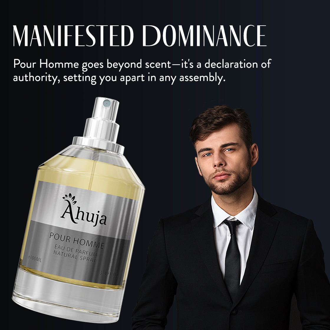 Ahuja Pour Homme 3.4 fl oz Eau de Parfum for Men